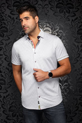 Chemise manches courtes en Knit extensible pour homme par Au Noir | ATACAMA (SS) Sable | Machemise.ca, inventaire complet de la marque Au Noir