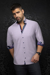 Chemise manches longues pour homme par Au Noir | BOSCO Lavande | Machemise.ca, inventaire complet de la marque Au Noir