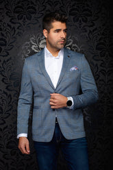 Veston pour homme par Au Noir | BROSNAN Bleu Clair | Machemise.ca, inventaire complet de la marque Au Noir