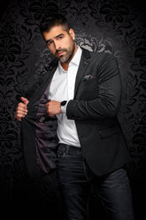 Veston pour homme par Au Noir | HEMSWORTH Noir | Machemise.ca, inventaire complet de la marque Au Noir
