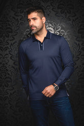 Polo manches longues pour homme par Au Noir | KANT Marine | Machemise.ca, inventaire complet de la marque Au Noir