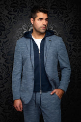 Veston pour homme par Au Noir | NOAH HOOD Marine | Machemise.ca, inventaire complet de la marque Au Noir