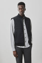 Veste matelassé pour homme par Robert Barakett | RB41541 Fremantle Noir | Machemise.ca, vêtements mode pour hommes