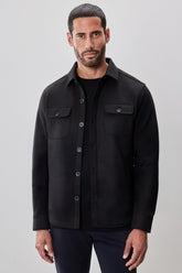 Surchemise pour homme par Robert Barakett | RB52191 Andreas Noir | Machemise.ca, vêtements mode pour hommes