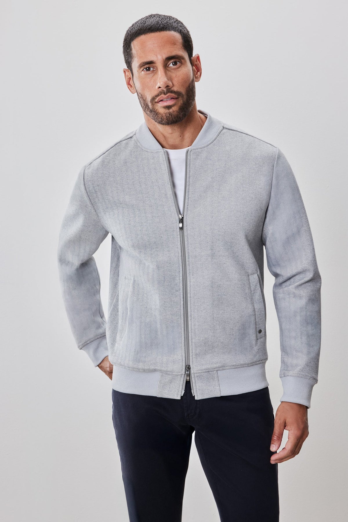 Chandail habillé pour homme par Robert Barakett | RB52589 Patricio Gris | Machemise.ca, vêtements mode pour hommes