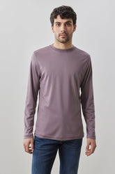 Chandail col rond pour homme par Robert Barakett | RB82247 Georgia Violet Persistant | Machemise.ca, vêtements mode pour hommes