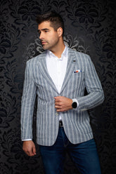Veston pour homme par Au Noir | REMY Bleu | Machemise.ca, inventaire complet de la marque Au Noir