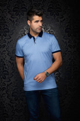 Polo pour homme par Au Noir | SEACLIFF Bleu Pâle | Machemise.ca, inventaire complet de la marque Au Noir