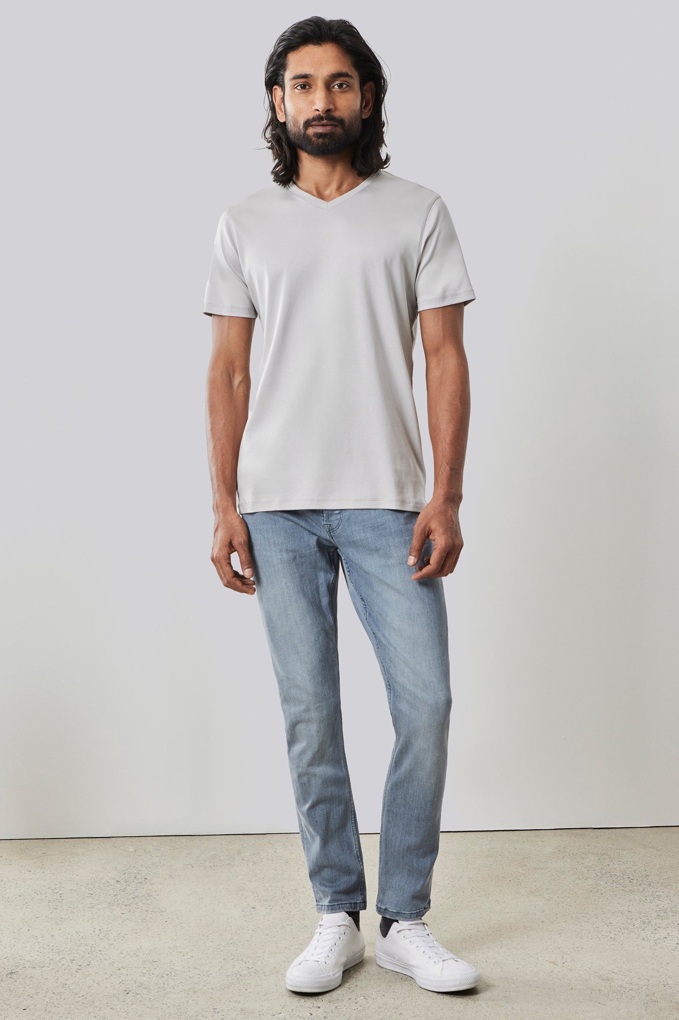 T-shirt à manches courtes pour homme par Robert Barakett | 23336V Georgia Craie | Machemise.ca, vêtements mode pour hommes