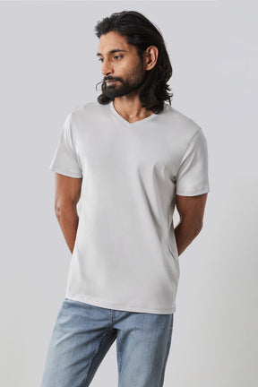 T-shirt à manches courtes pour homme par Robert Barakett | 23336 Georgia Craie | Machemise.ca, vêtements mode pour hommes
