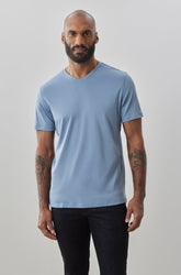 T-shirt à manches courtes pour homme par Robert Barakett | 23336V Georgia Bleu Douve | Machemise.ca, vêtements mode pour hommes