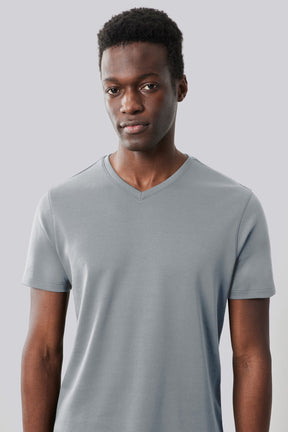 T-shirt à manches courtes pour homme par Robert Barakett | 23336V Georgia Gris | Machemise.ca, vêtements mode pour hommes