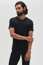 T-shirt à manches courtes pour homme par Robert Barakett | 23336V Georgia Noir | Machemise.ca, vêtements mode pour hommes