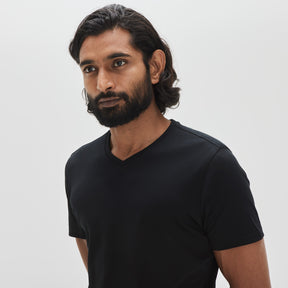 T-shirt à manches courtes pour homme par Robert Barakett | 23336V Georgia Noir | Machemise.ca, vêtements mode pour hommes