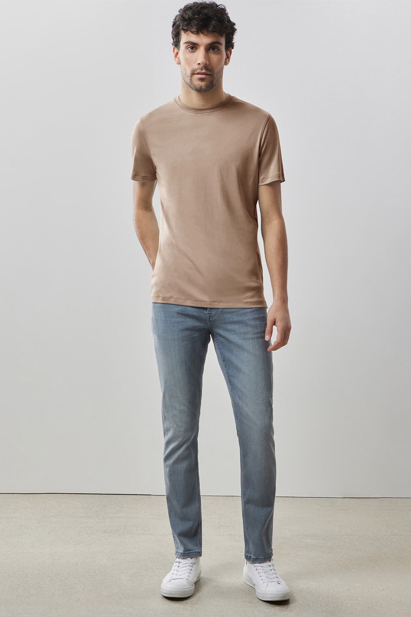 T-Shirt pour homme par Robert Barakett | Georgia 23336 Café | Machemise.ca, vêtements mode pour hommes