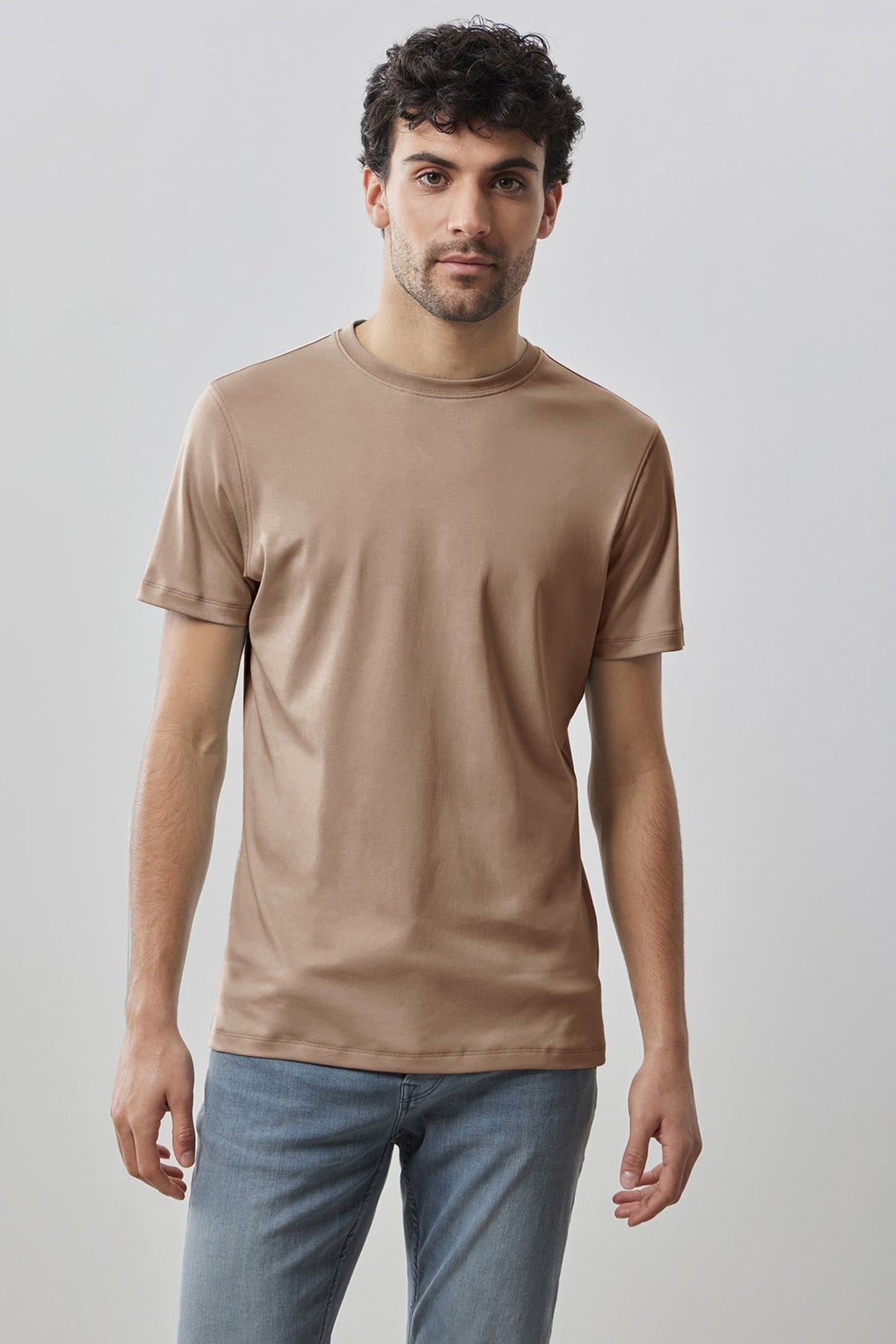 T-Shirt pour homme par Robert Barakett | Georgia 23336 Café | Machemise.ca, vêtements mode pour hommes