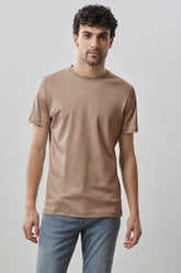 T-Shirt pour homme par Robert Barakett | Georgia 23336 Café | Machemise.ca, vêtements mode pour hommes