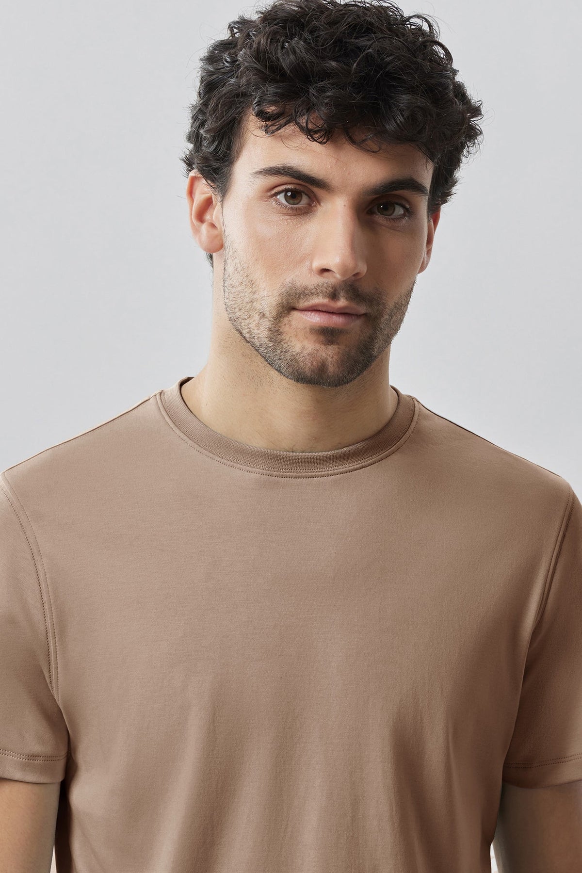 T-Shirt pour homme par Robert Barakett | Georgia 23336 Café | Machemise.ca, vêtements mode pour hommes