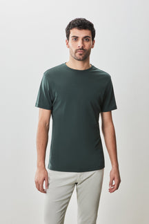 T-shirt à manches courtes pour homme par Robert Barakett | 23336 Georgia Vert Foncé | Machemise.ca, vêtements mode pour hommes