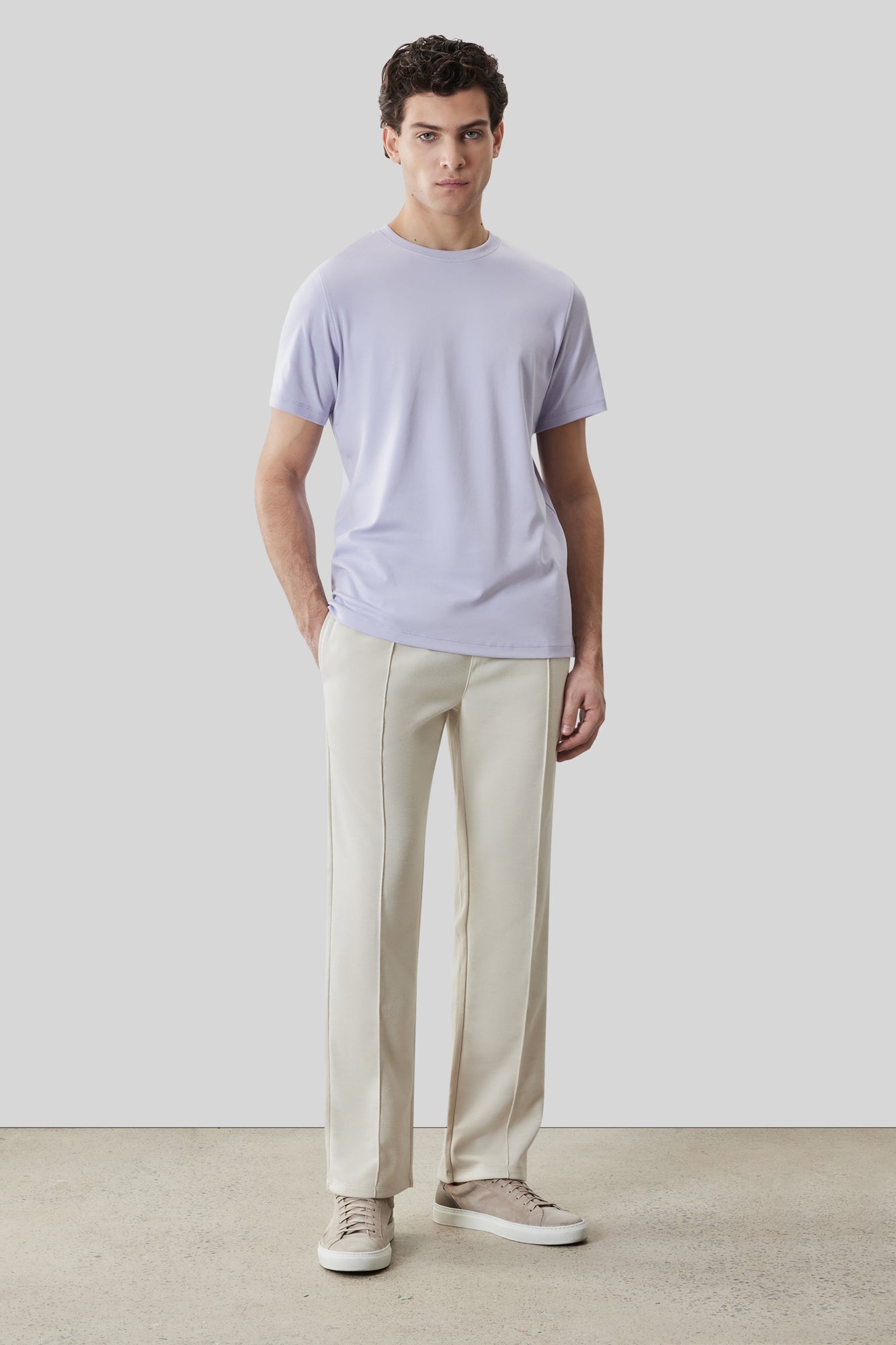 T-Shirt pour homme par Robert Barakett | 23336 Georgia Lilas Brume | Machemise.ca, vêtements mode pour hommes