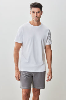 T-shirt à manches courtes pour homme par Robert Barakett | 23336 Georgia Blanc | Machemise.ca, vêtements mode pour hommes