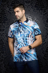 Polo pour homme par Au Noir | AMAZONIA Turquoise | Machemise, inventaire complet de la marque Au Noir