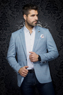 Blazer for men by Au Noir | ANDERSON Light Blue | Menshirt.com, complete inventory of the Au Noir brand