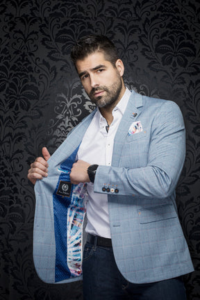 Blazer for men by Au Noir | ANDERSON Light Blue | Menshirt.com, complete inventory of the Au Noir brand