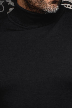 Chandail col roulé en laine mérino pour homme par Au Noir | ARKANES Noir | Machemise.ca, inventaire complet de la marque Au Noir