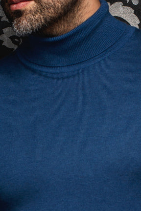 Chandail col roulé en laine mérino pour homme par Au Noir | ARKANES Minuit | Machemise.ca, inventaire complet de la marque Au Noir