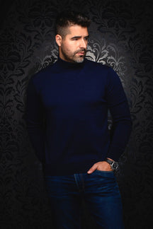 Chandail col roulé en laine mérino pour homme par Au Noir | ARKANES Marine | Machemise.ca, inventaire complet de la marque Au Noir