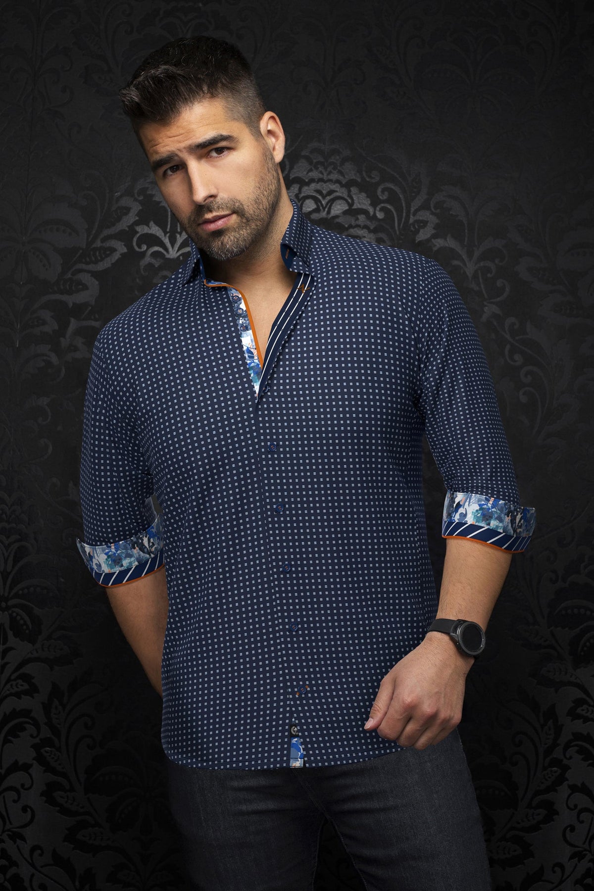 Chemise manches longues pour homme par Au Noir | ARLO Marine | Machemise.ca, inventaire complet de la marque Au Noir