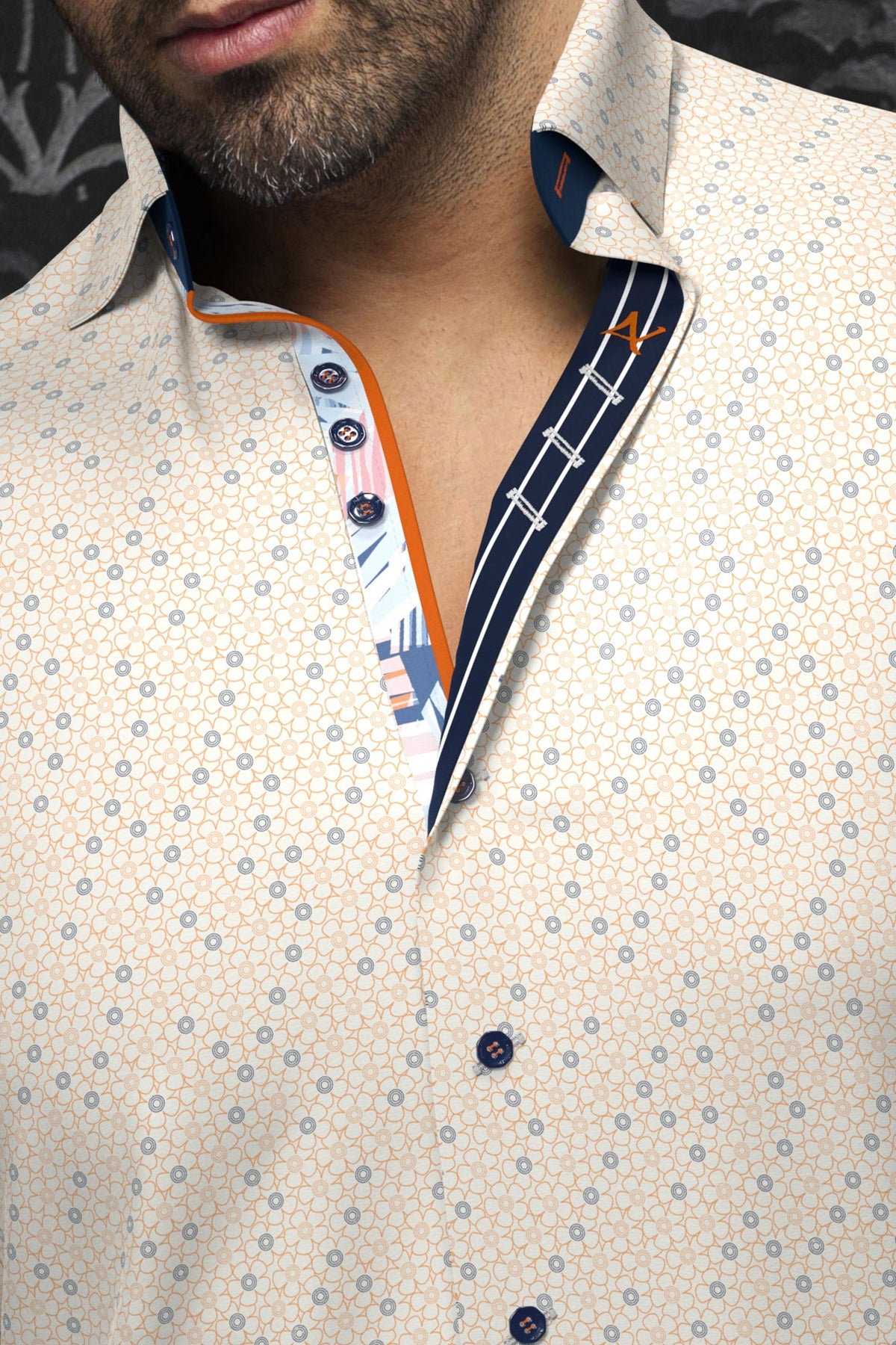 Chemise manches longues pour homme par Au Noir | ATLAS Orange | Machemise.ca, inventaire complet de la marque Au Noir