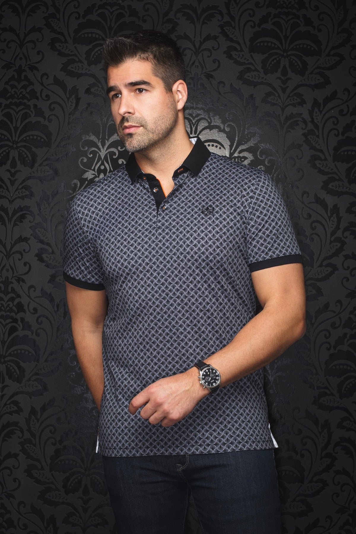 Polo pour homme par Au Noir | AVESTA Noir | Machemise.ca, inventaire complet de la marque Au Noir