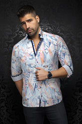 Chemise manches longues pour homme par Au Noir | AVILA Bleu Clair | Machemise.ca, inventaire complet de la marque Au Noir