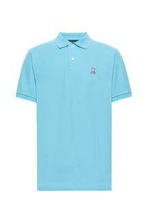 Polo pour homme par Psycho Bunny | B6K001F200 Bleu Laiteux | Machemise.ca, vêtements mode pour hommes