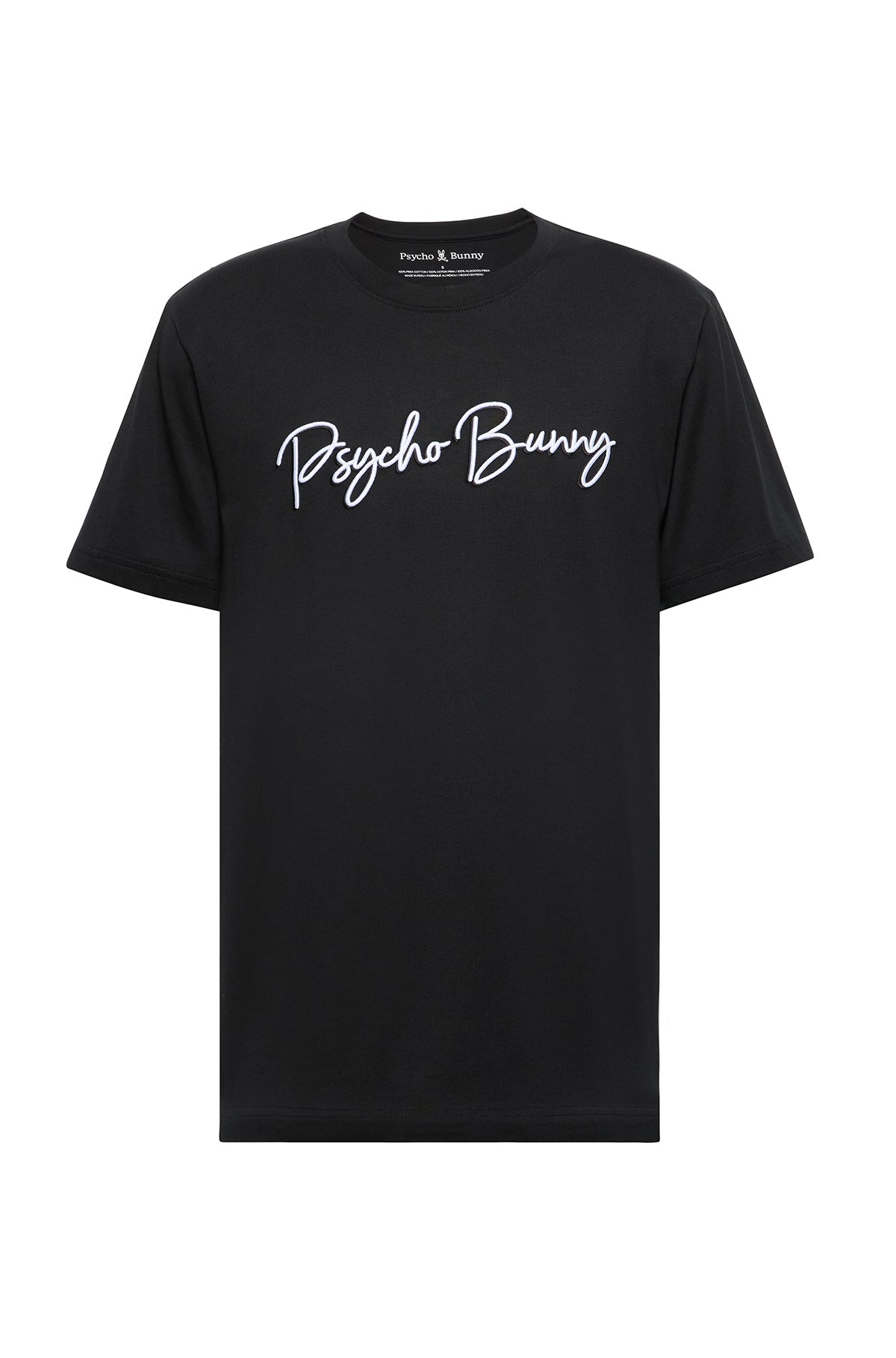 T-Shirt pour homme par Psycho Bunny | Genesee/B6U112E200 Noir | Machemise.ca, inventaire complet de la marque Au Noir