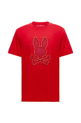 T-Shirt pour homme par Psycho Bunny | Pierce/B6U115E200 Rouge Clair | Machemise.ca, inventaire complet de la marque Au Noir