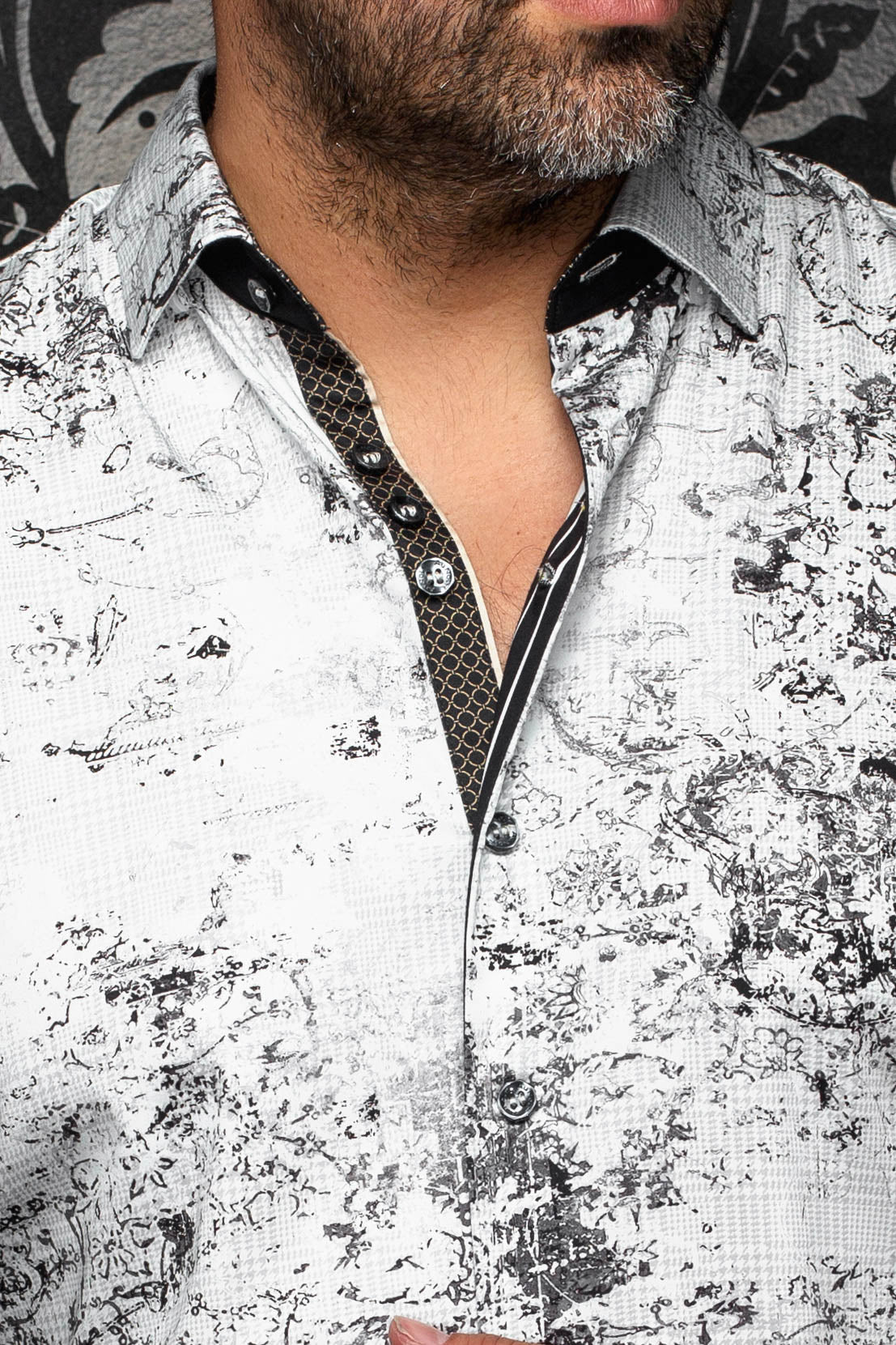 Chemise pour homme par Au Noir, détail