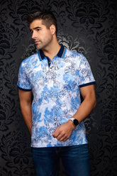 Polo pour homme par Au Noir | BAYWATER Bleu Pâle | Machemise.ca, inventaire complet de la marque Au Noir