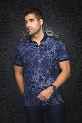 Polo for men by Au Noir | BENNETT Navy | Menshirt, complete inventory of the Au Noir brand