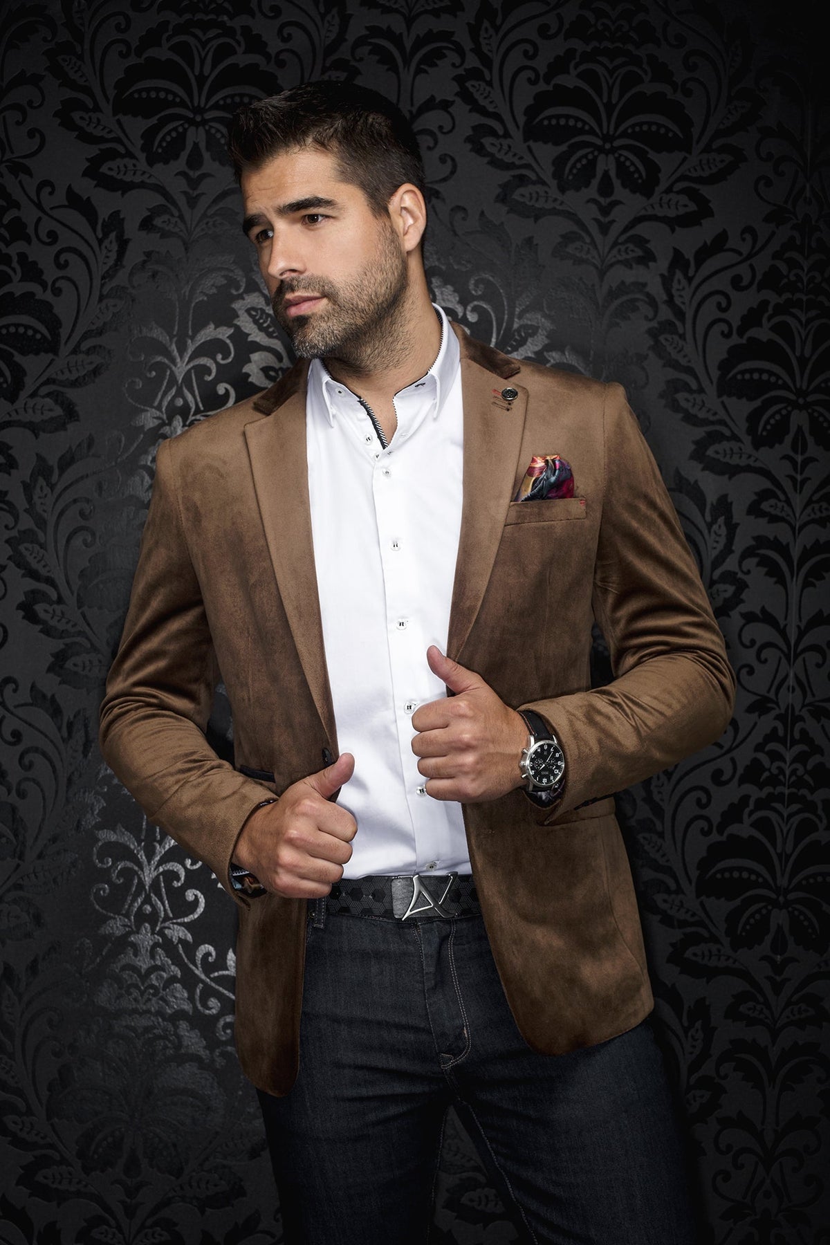 Blazer for men by Au Noir | BOGART Brown | Menshirt.com, complete inventory of the Au Noir brand