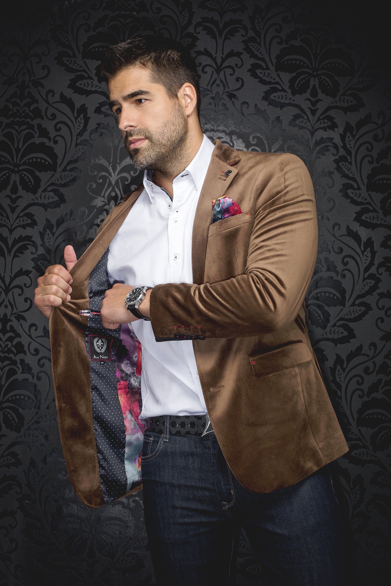 Blazer for men by Au Noir | BOGART Brown | Menshirt.com, complete inventory of the Au Noir brand