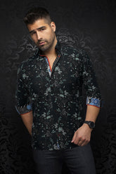 Chemise manches longues en Knit pour homme par Au Noir | BRENNER Noir | Machemise, inventaire complet de la marque Au Noir