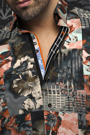 Chemise manches longues pour homme par Au Noir | BRENTANO Gris | Machemise.ca, inventaire complet de la marque Au Noir