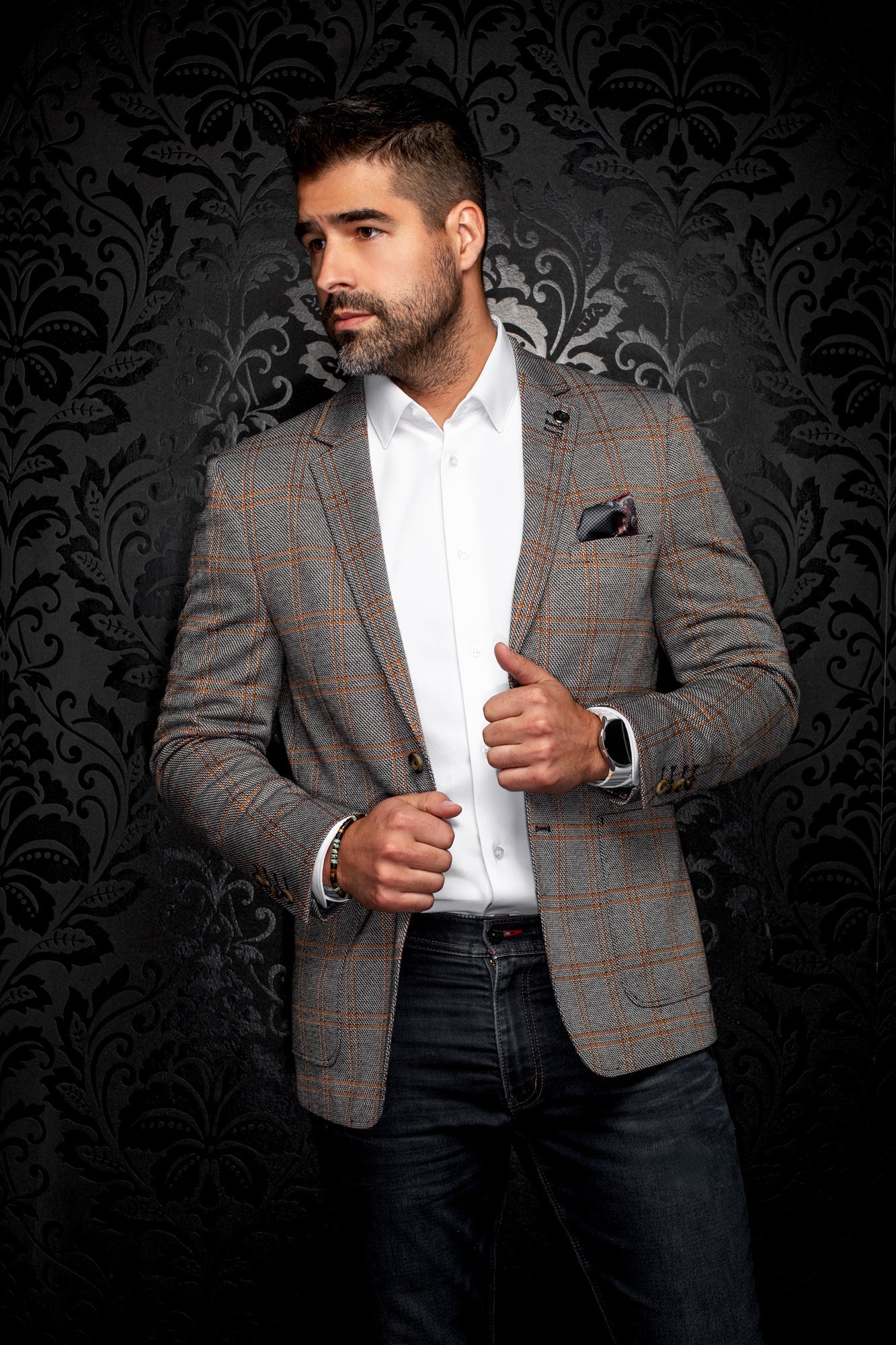 Veston pour homme par Au Noir | BROSNAN Noir | Machemise.ca, inventaire complet de la marque Au Noir