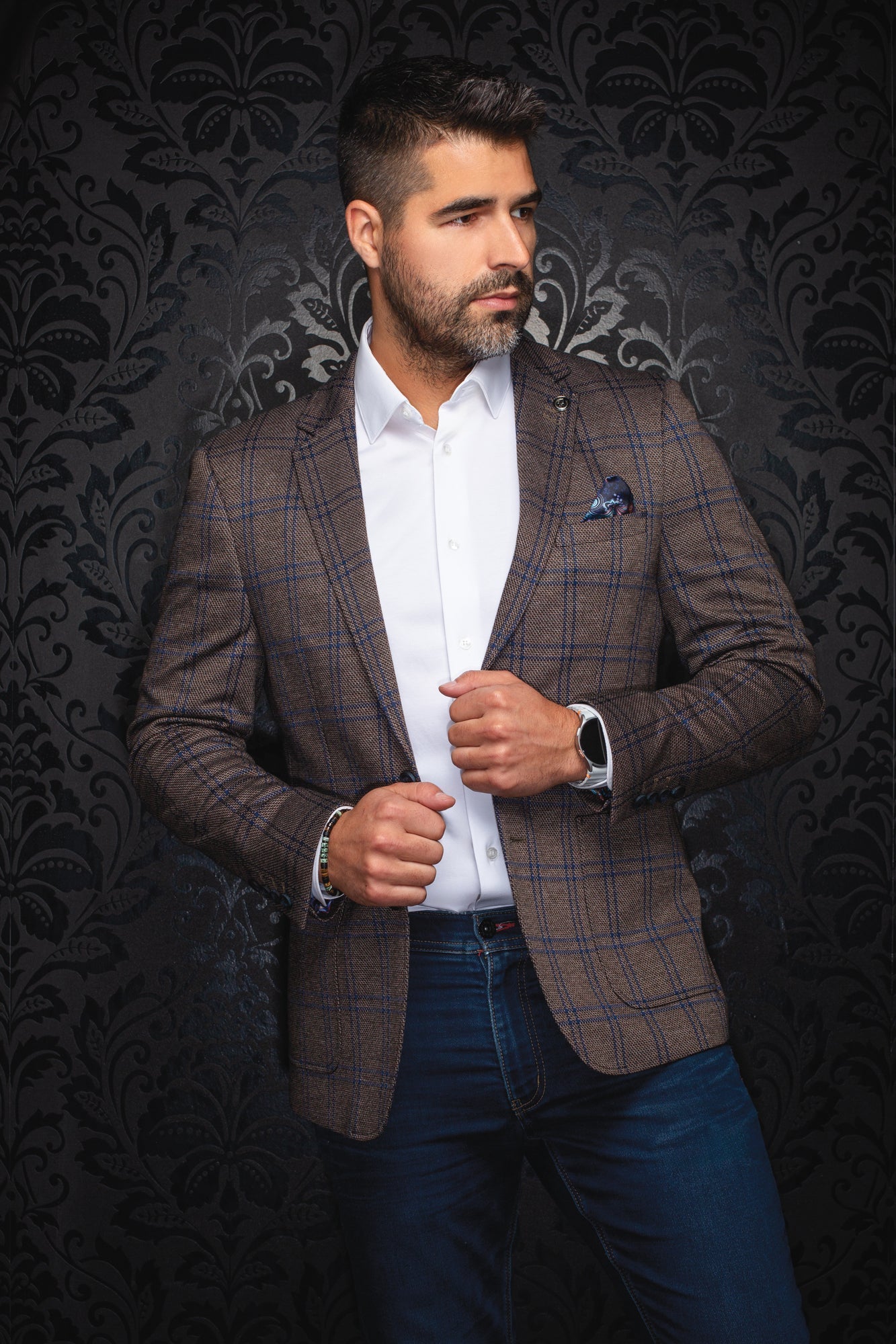 Veston pour homme par Au Noir | BROSNAN Tabac | Machemise.ca, inventaire complet de la marque Au Noir