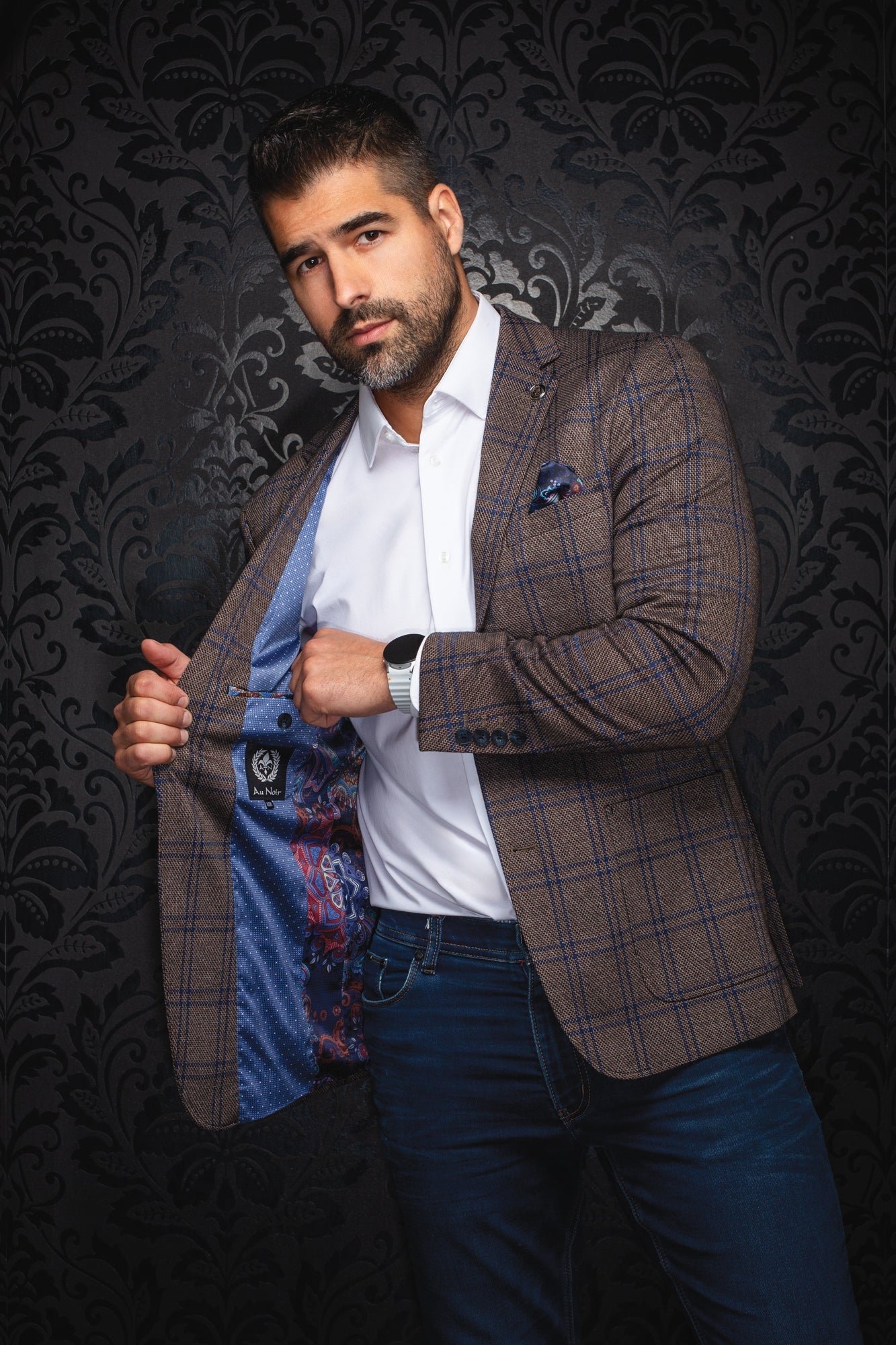 Veston pour homme par Au Noir | BROSNAN Tabac | Machemise.ca, inventaire complet de la marque Au Noir