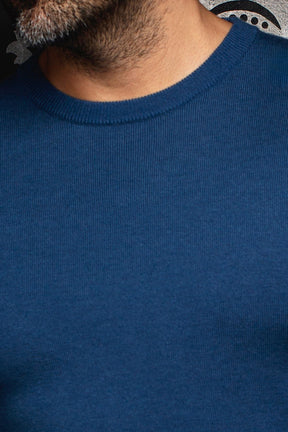 Chandail col rond en laine mérino pour homme par Au Noir | MARINI Minuit | Machemise.ca, inventaire complet de la marque Au Noir