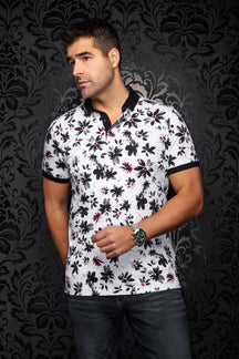 Polo pour homme par Au Noir | CANTERAS Blanc Noir | Machemise.ca, inventaire complet de la marque Au Noir